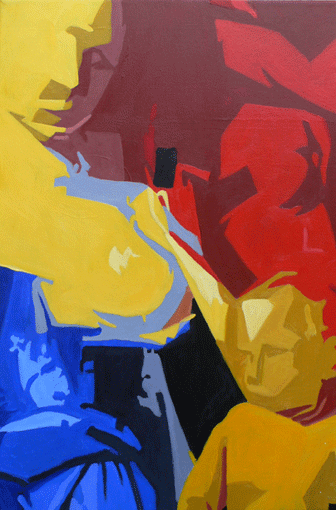 Maria Lactans, nach Bouquet, acrylic on canvas, 2008